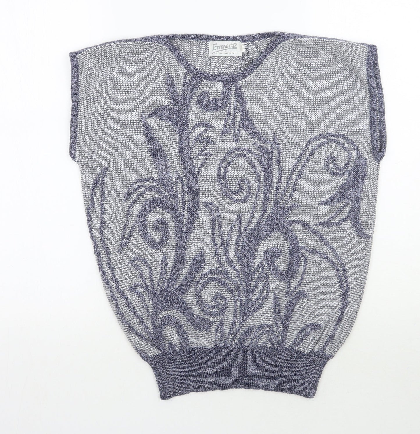 Womens UK Size One Size Emreco Blue Pullover Jumper