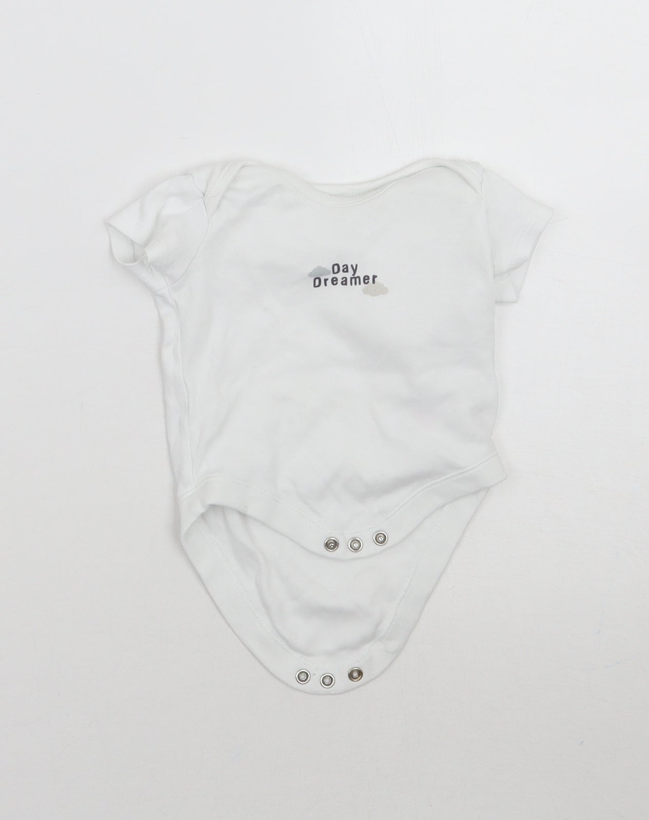 F&F Baby White   Babygrow One-Piece Size 0-3 Months  - Day dreamer