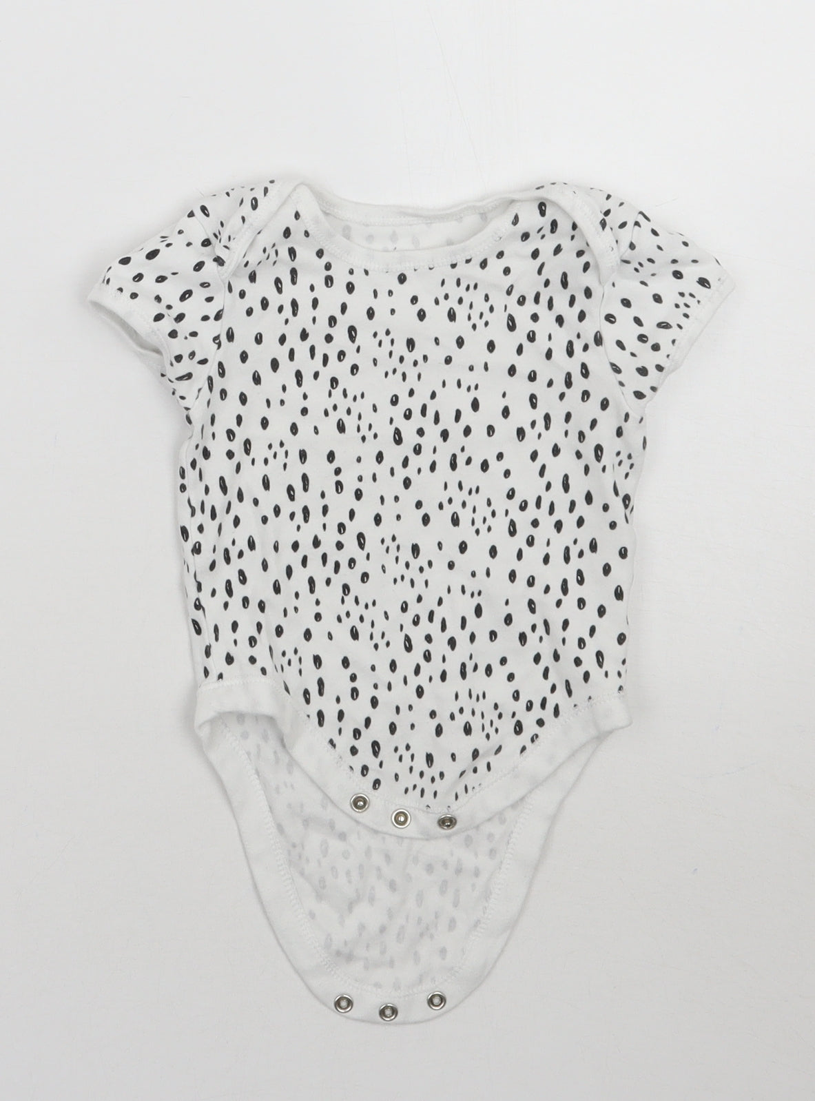 Primark Girls White Animal Print  Babygrow One-Piece Size 9-12 Months