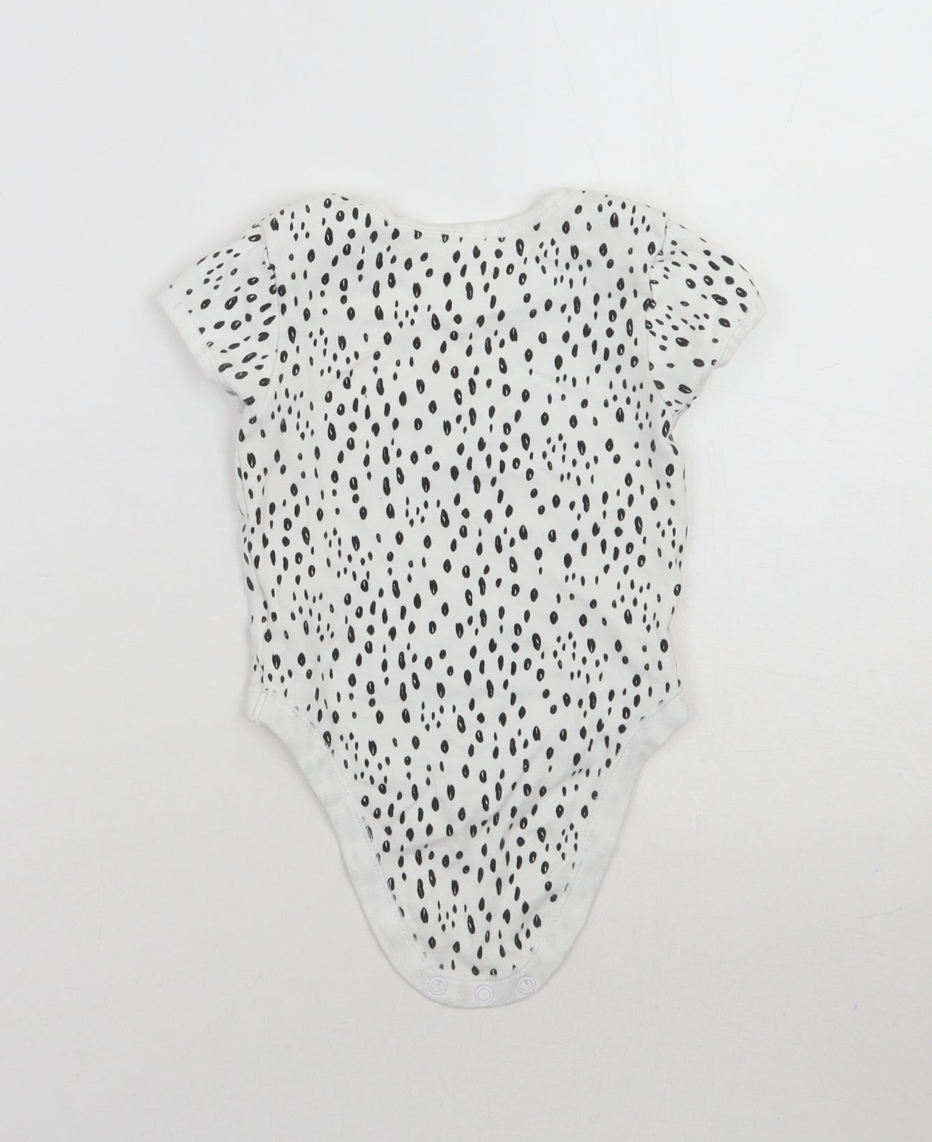 Primark Girls White Animal Print  Babygrow One-Piece Size 9-12 Months
