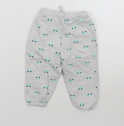 Very Baby Grey Geometric  Sweatpants Trousers Size 9-12 Months