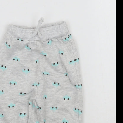 Very Baby Grey Geometric  Sweatpants Trousers Size 9-12 Months
