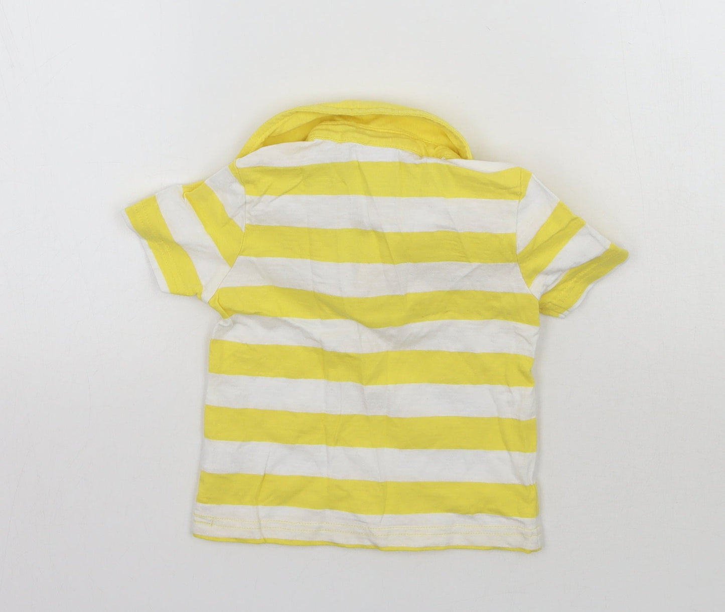 Mini Club Baby Yellow Striped  Basic Polo Size 12-18 Months