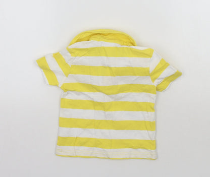 Mini Club Baby Yellow Striped  Basic Polo Size 12-18 Months