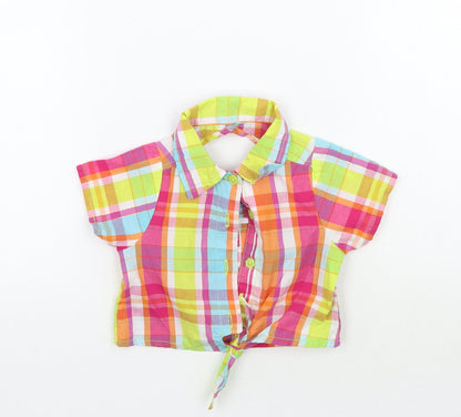 Penny m Girls Multicoloured Check  Basic Button-Up Size 24 Months