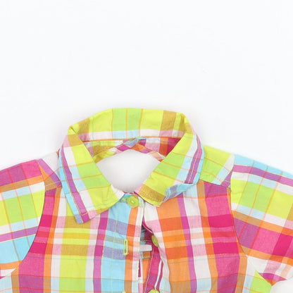 Penny m Girls Multicoloured Check  Basic Button-Up Size 24 Months