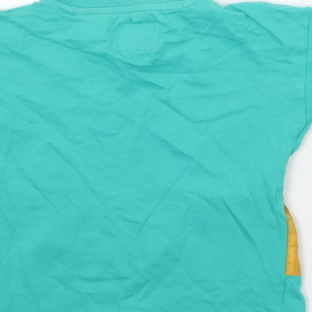 Steel & Jelly Boys Green   Basic T-Shirt Size 2-3 Years