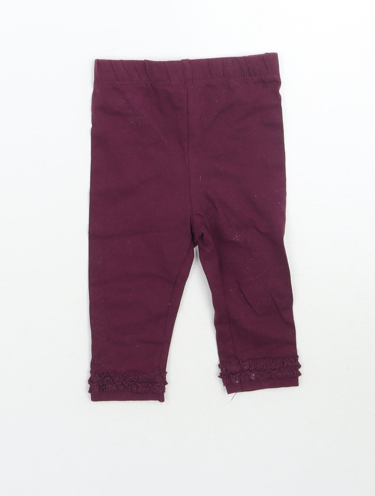 George Girls Purple   Sweatpants Trousers Size 6-9 Months