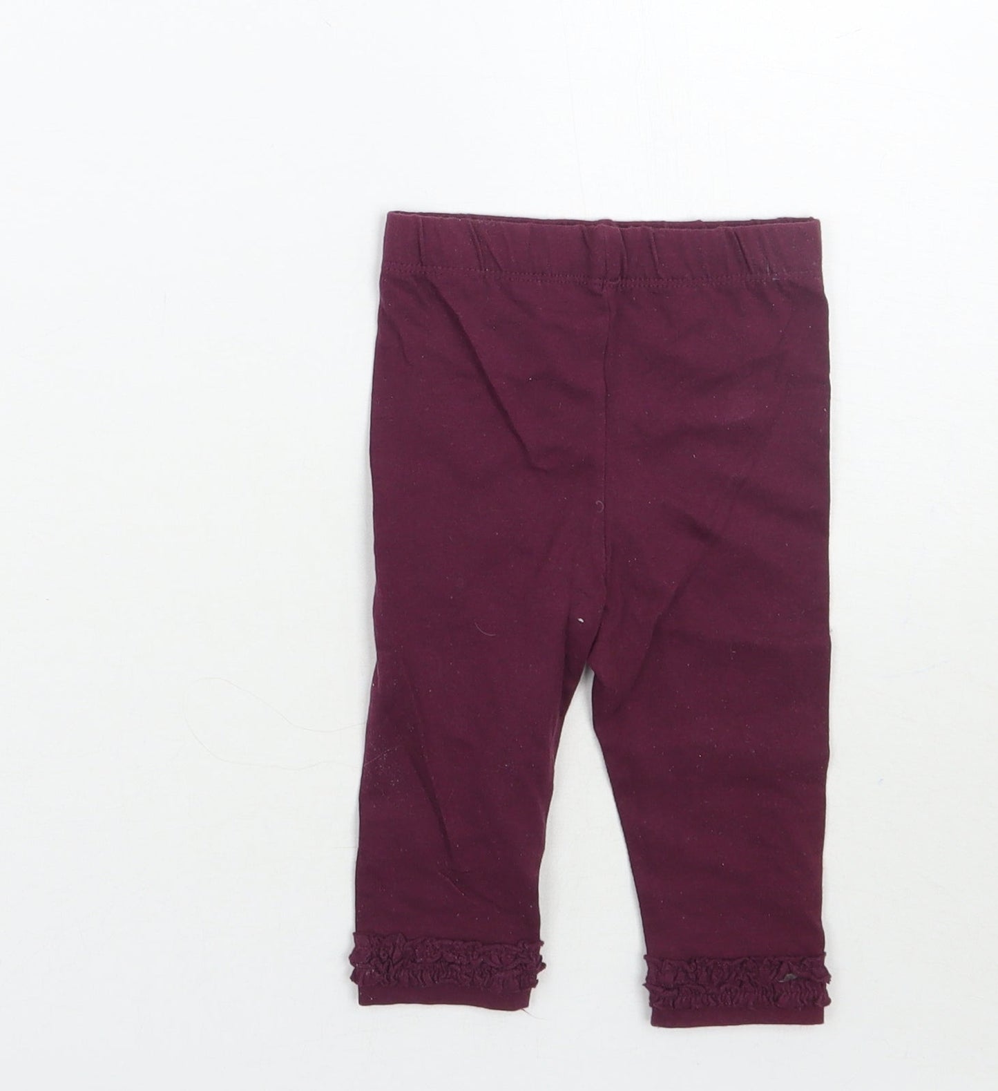 George Girls Purple   Sweatpants Trousers Size 6-9 Months