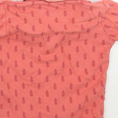 Matalan Boys Orange Geometric  Basic Polo Size 12-18 Months