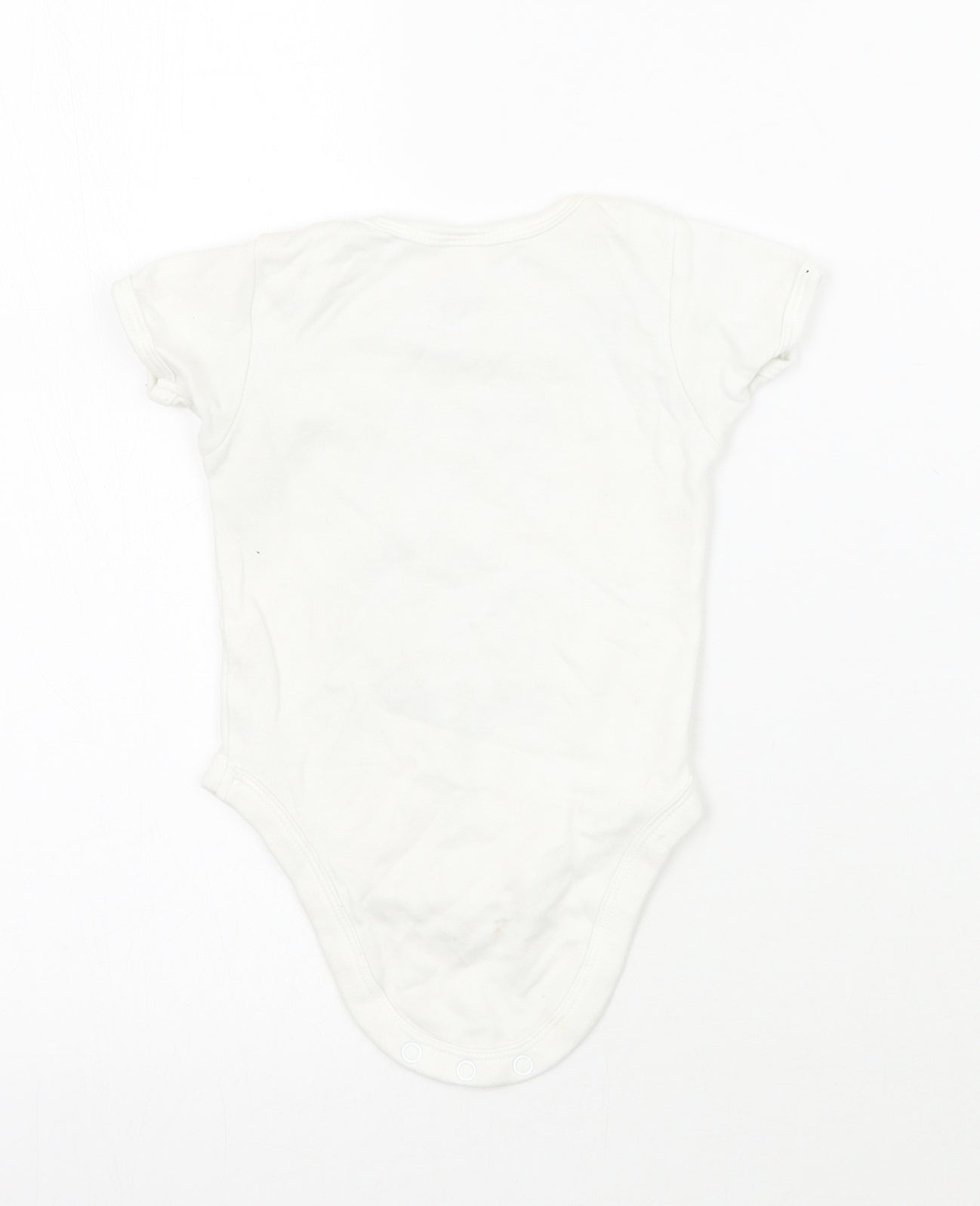 Mini mischief Makers Baby White   Babygrow One-Piece Size 3-6 Months