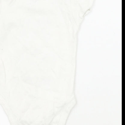 Mini mischief Makers Baby White   Babygrow One-Piece Size 3-6 Months