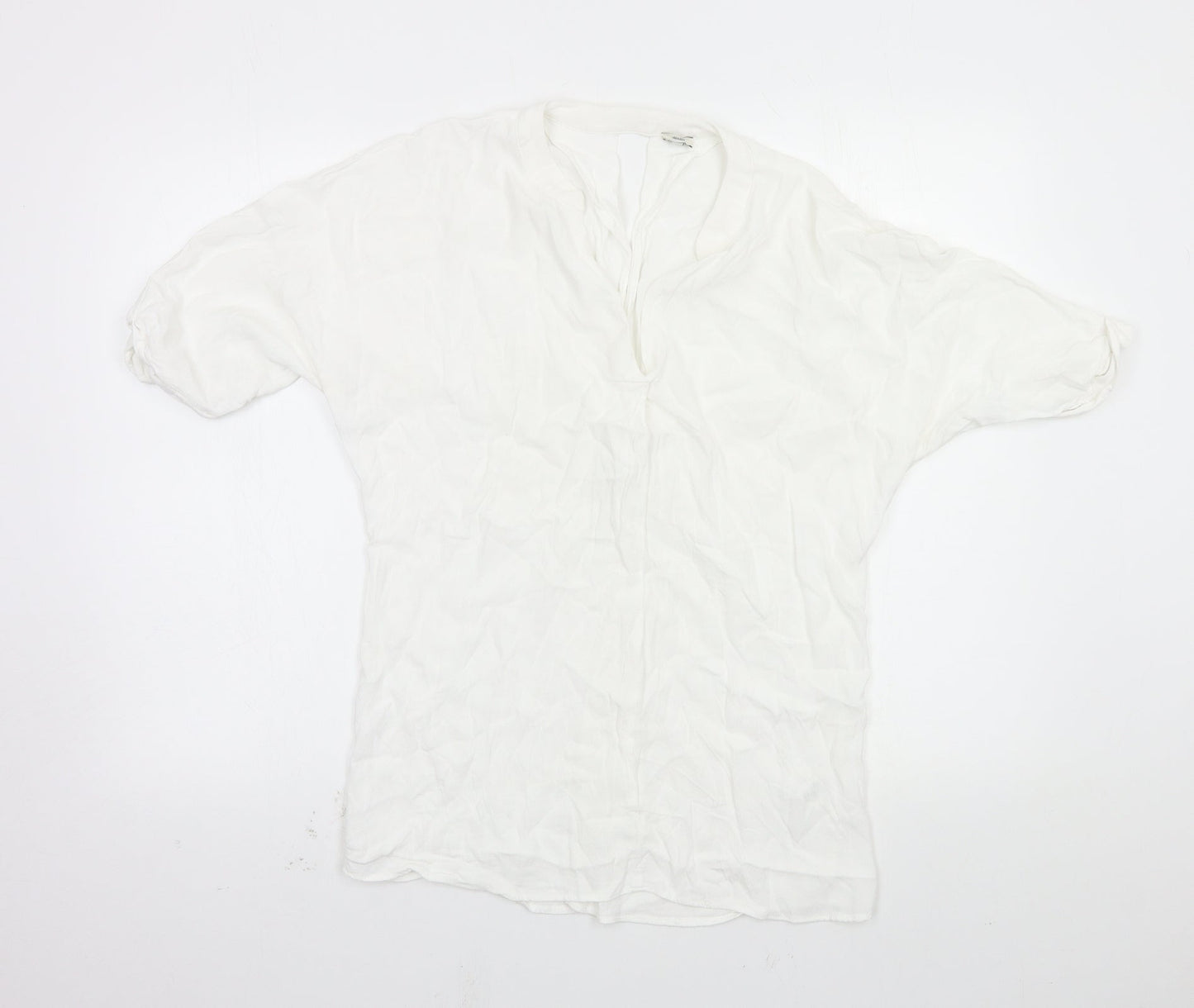 Womens UK Size 10 river island White Basic Blouse