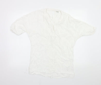 Womens UK Size 10 river island White Basic Blouse