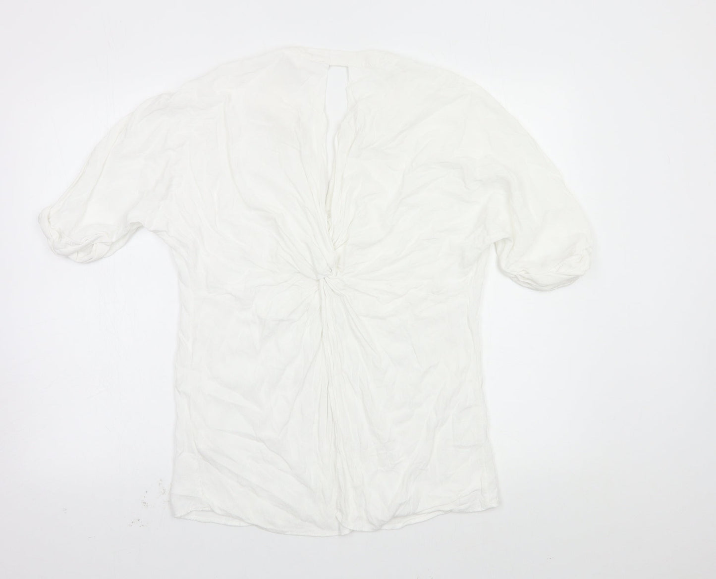 Womens UK Size 10 river island White Basic Blouse