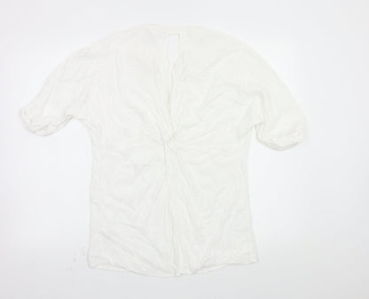 Womens UK Size 10 river island White Basic Blouse