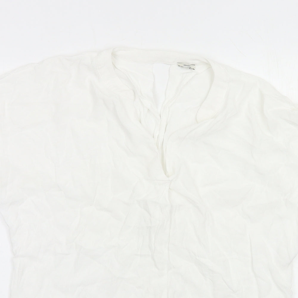 Womens UK Size 10 river island White Basic Blouse