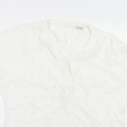 Womens UK Size 10 river island White Basic Blouse