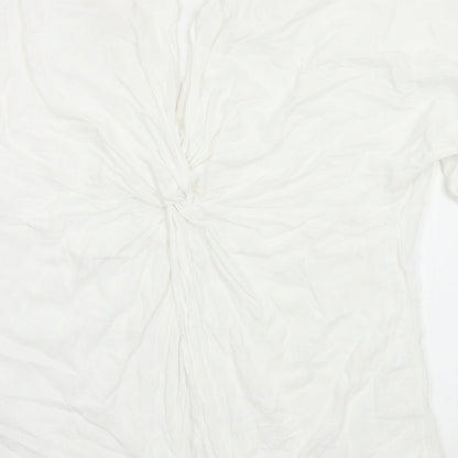 Womens UK Size 10 river island White Basic Blouse