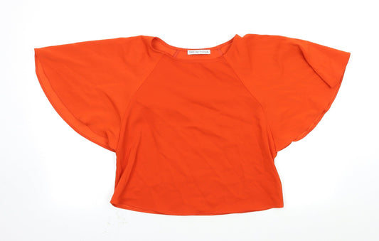 Definitions Womens Red   Basic Blouse Size 10