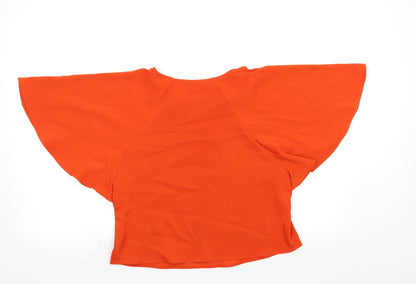 Definitions Womens Red   Basic Blouse Size 10