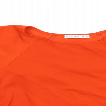 Definitions Womens Red   Basic Blouse Size 10