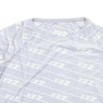Love To Lounge Womens Grey Solid  Kimono Pyjama Top Size XS