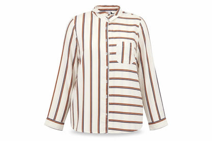Womens UK Size 10 New Look Multicoloured Basic Blouse