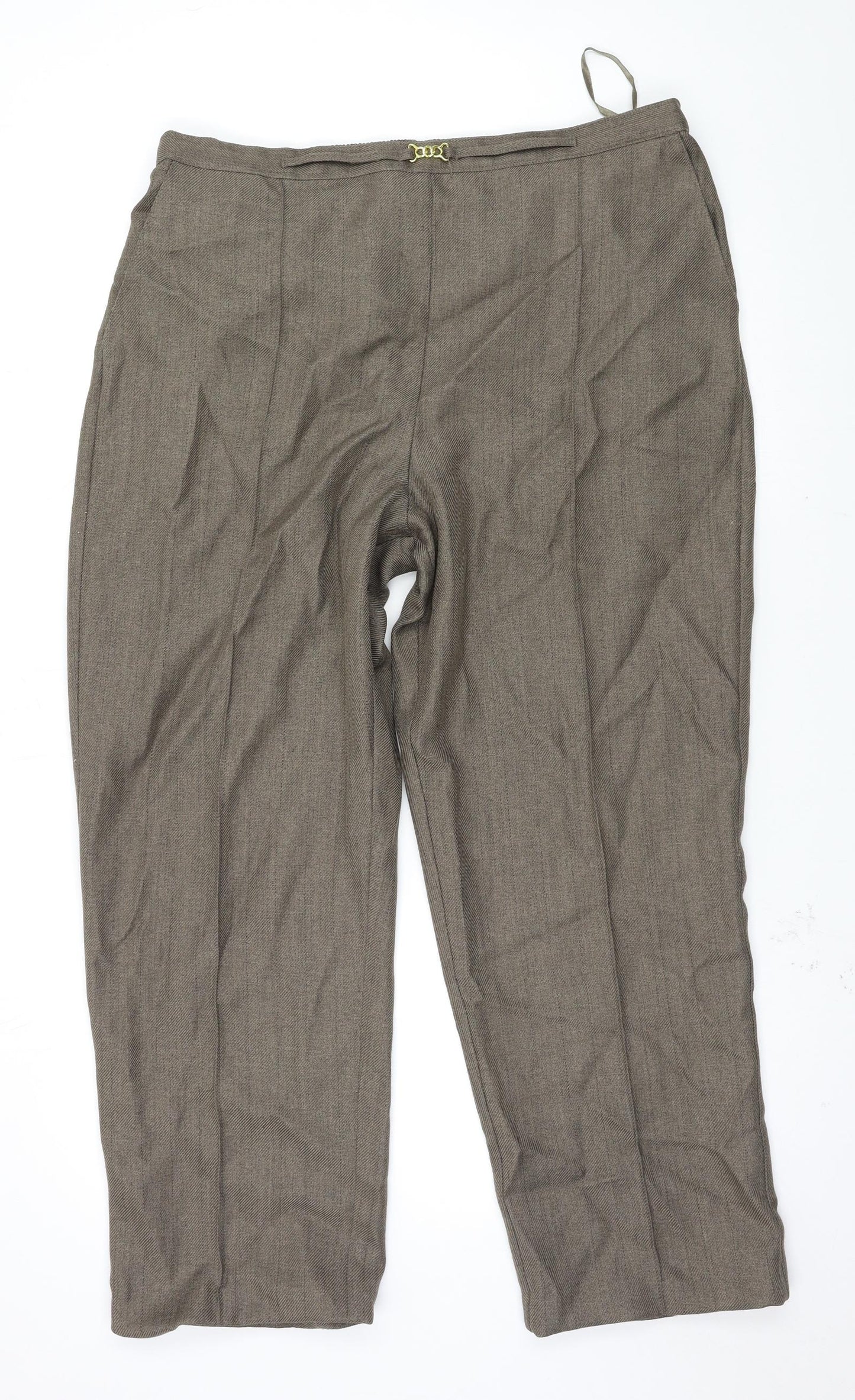Classics Womens Brown   Trousers  Size 20 L27 in