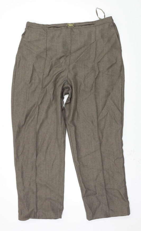 Classics Womens Brown   Trousers  Size 20 L27 in