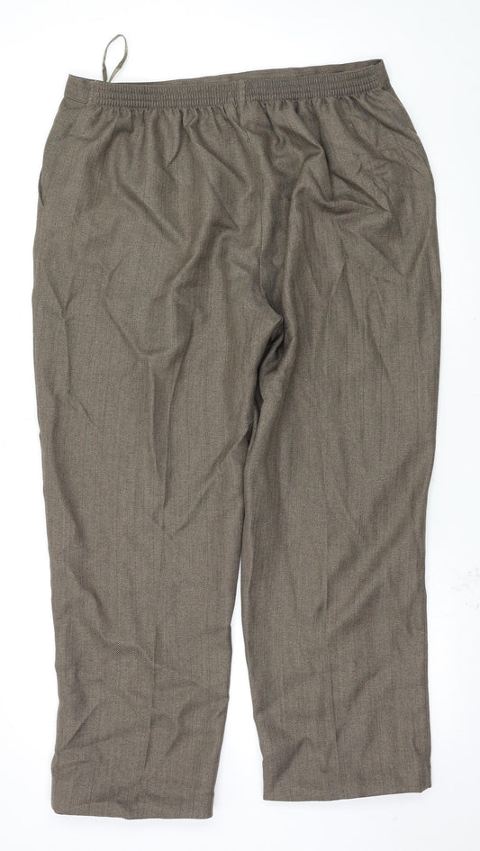 Classics Womens Brown   Trousers  Size 20 L27 in