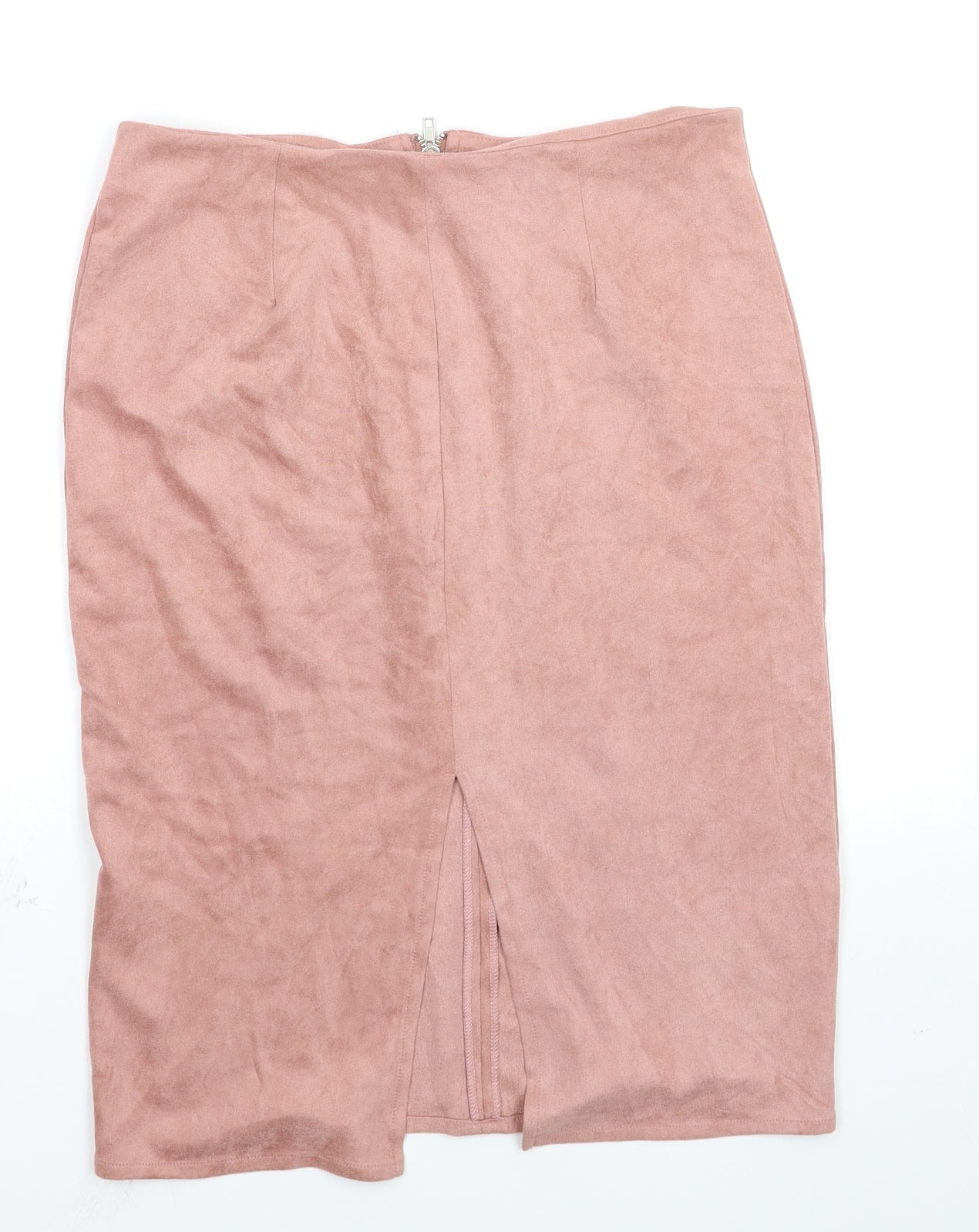 Glamorous Womens Pink Houndstooth  Straight & Pencil Skirt Size M