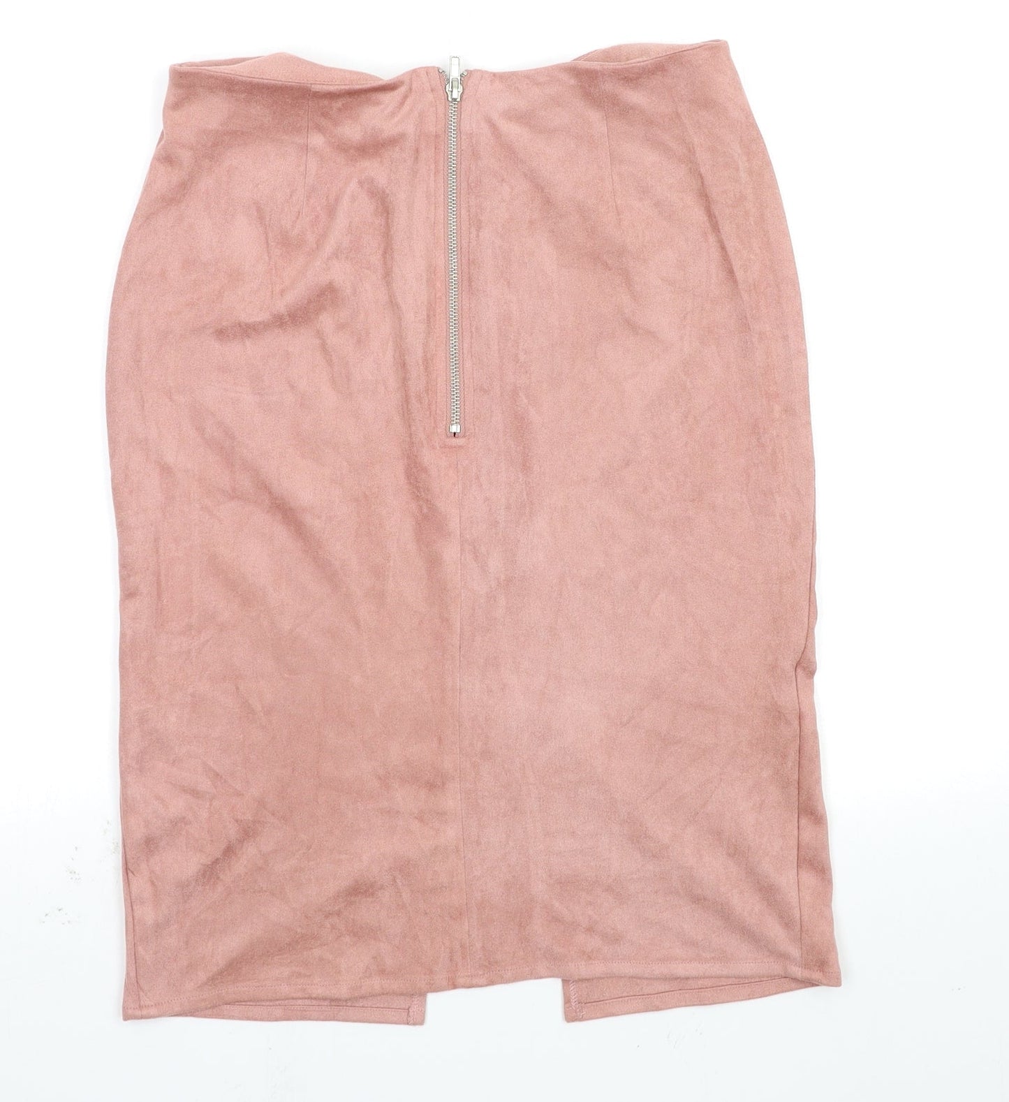 Glamorous Womens Pink Houndstooth  Straight & Pencil Skirt Size M