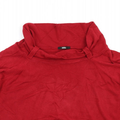 Womens UK Size 20 Marks and Spencer Red Pullover Jumper