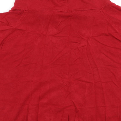 Womens UK Size 20 Marks and Spencer Red Pullover Jumper