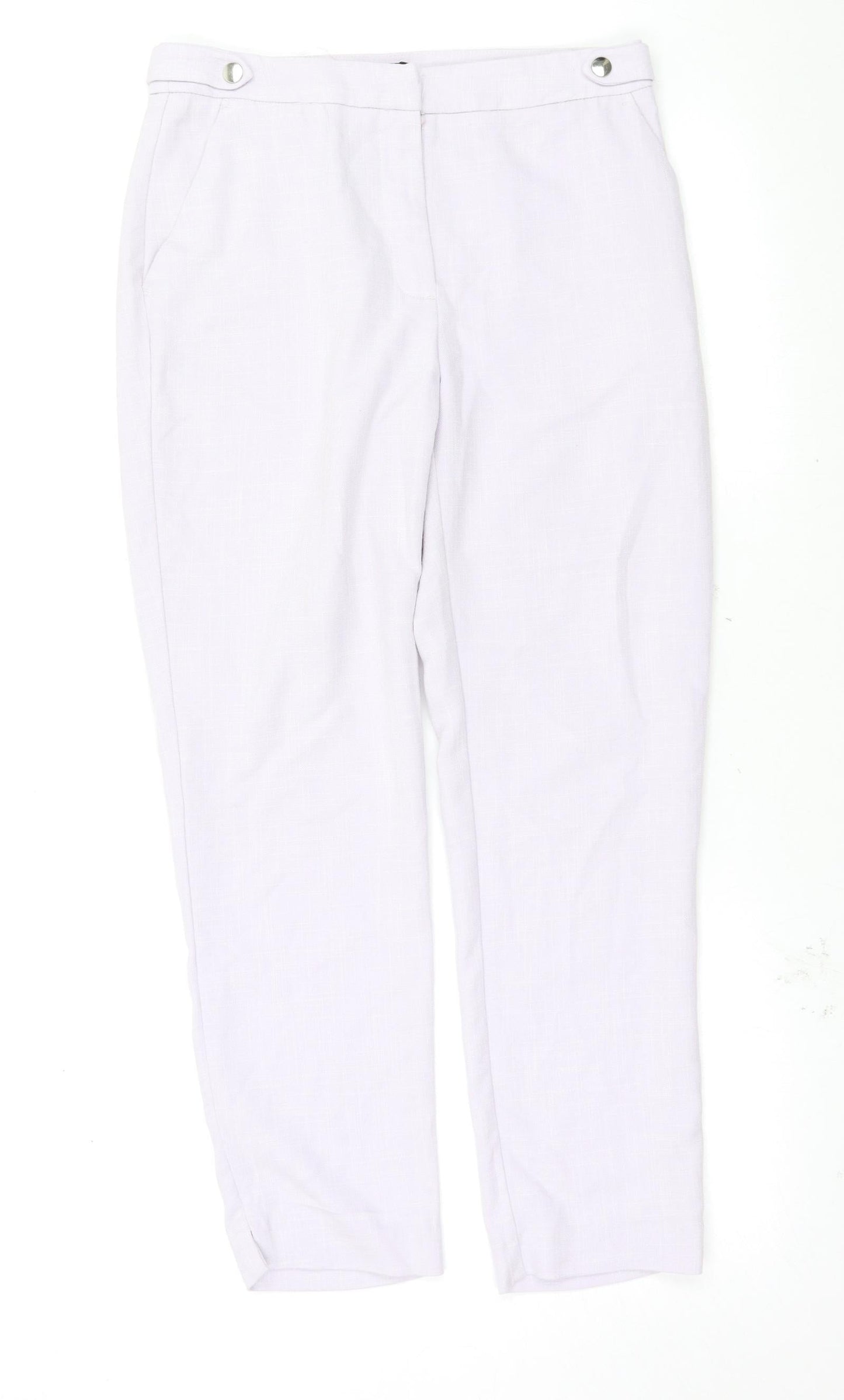 Womens UK Size 6 New Look Regular Fit  Purple Trousers