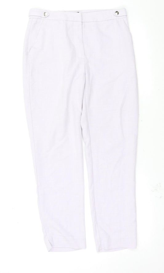 Womens UK Size 6 New Look Regular Fit  Purple Trousers
