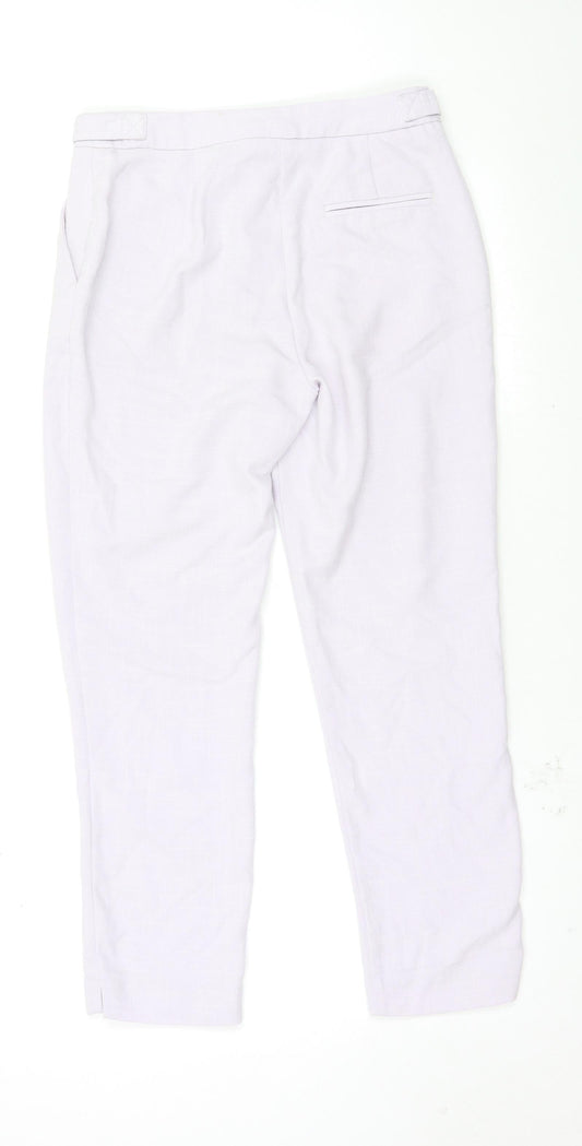 Womens UK Size 6 New Look Regular Fit  Purple Trousers