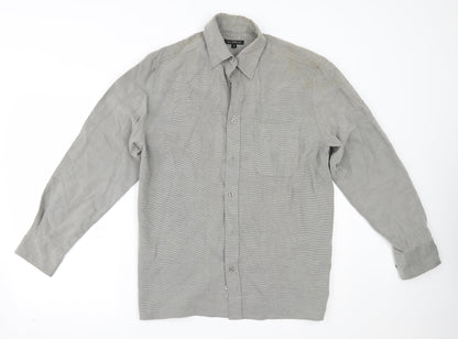 George Mens Grey    Button-Up Size S