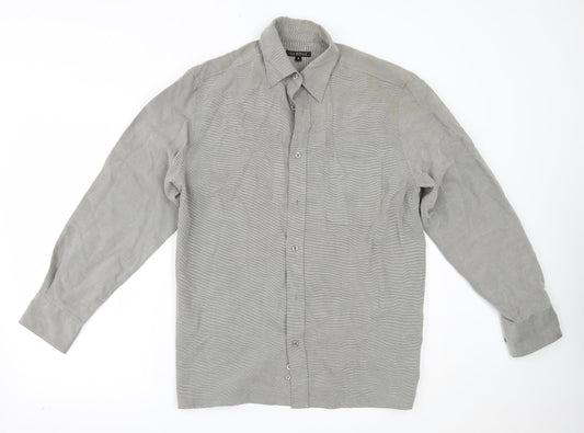 George Mens Grey    Button-Up Size S