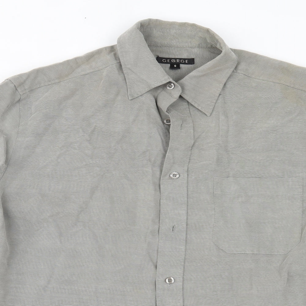 George Mens Grey    Button-Up Size S