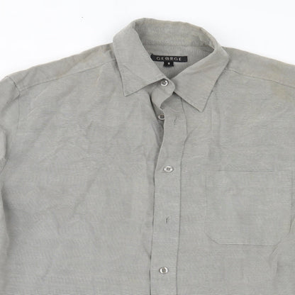 George Mens Grey    Button-Up Size S