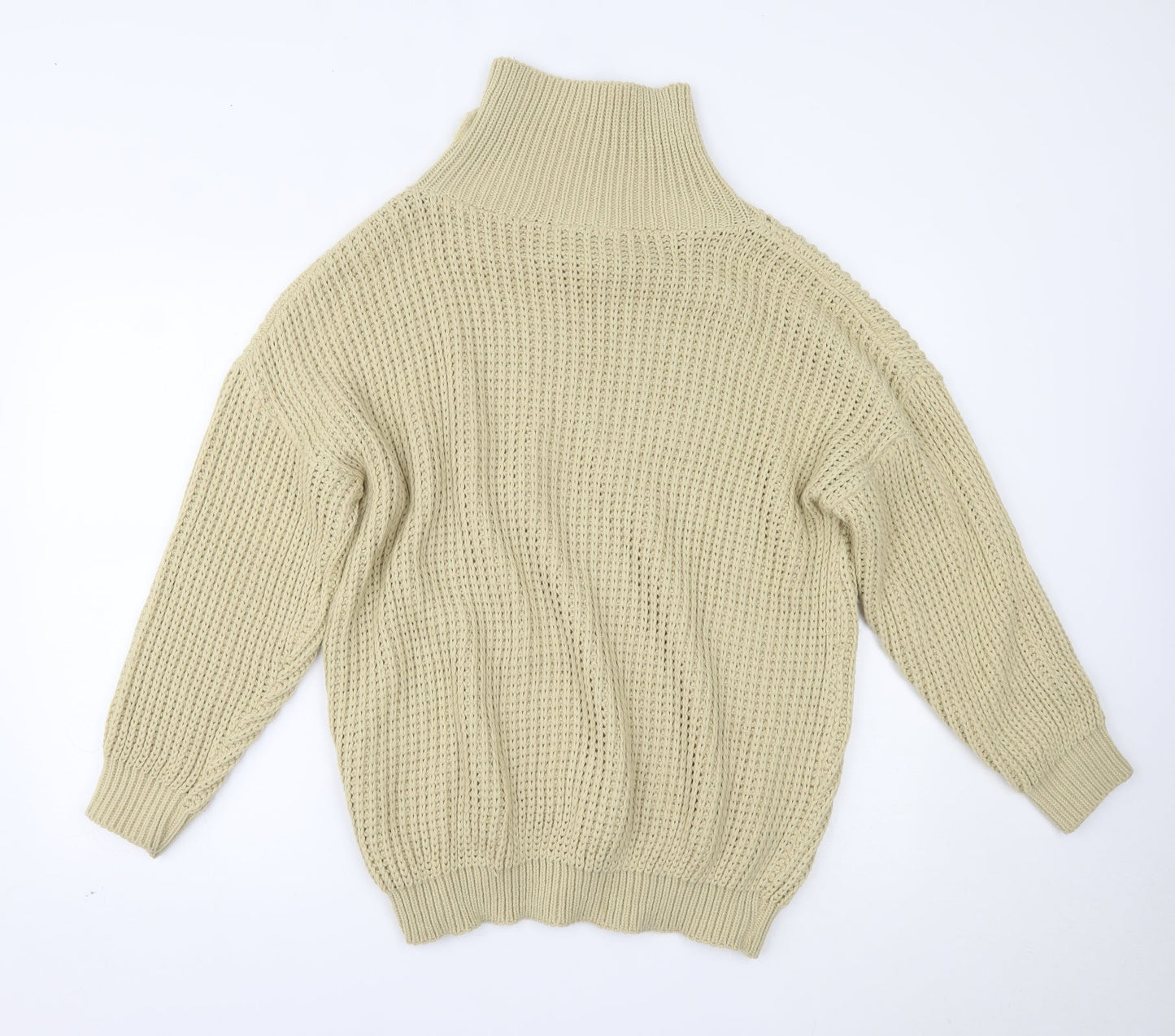 Womens UK Size S PRETTYLITTLETHING Beige Pullover Jumper