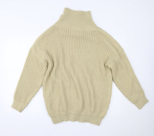 Womens UK Size S PRETTYLITTLETHING Beige Pullover Jumper