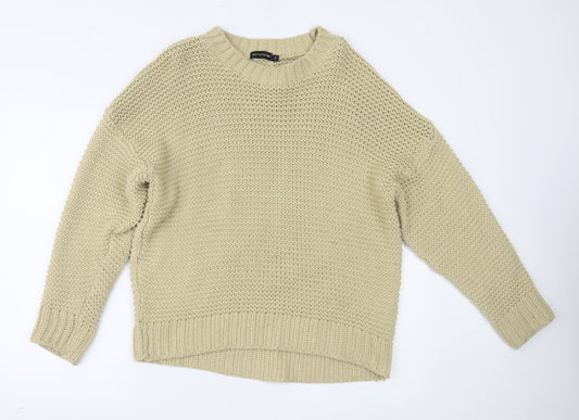 Womens UK Size M PRETTYLITTLETHING Beige Pullover Jumper