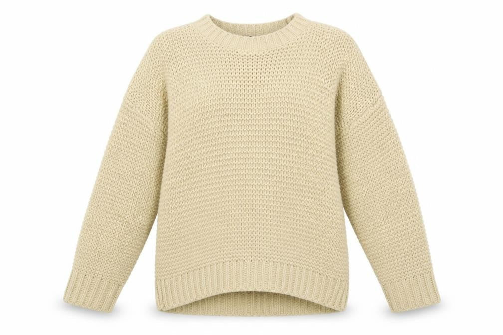 Womens UK Size M PRETTYLITTLETHING Beige Pullover Jumper