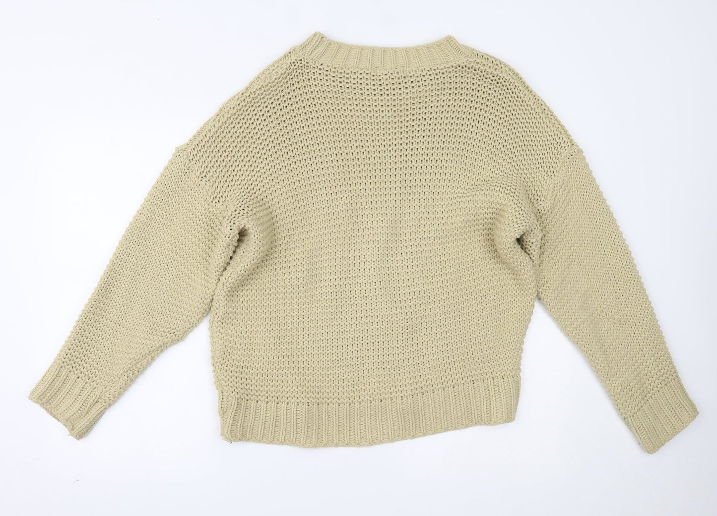 Womens UK Size M PRETTYLITTLETHING Beige Pullover Jumper