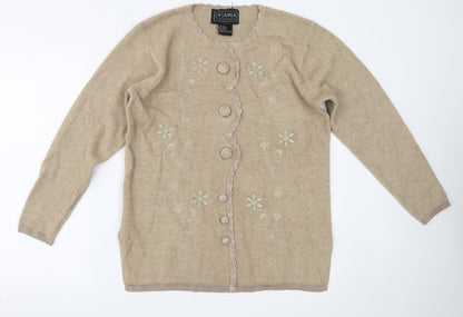 Womens UK Size One Size CASAMIA Beige Pullover Jumper