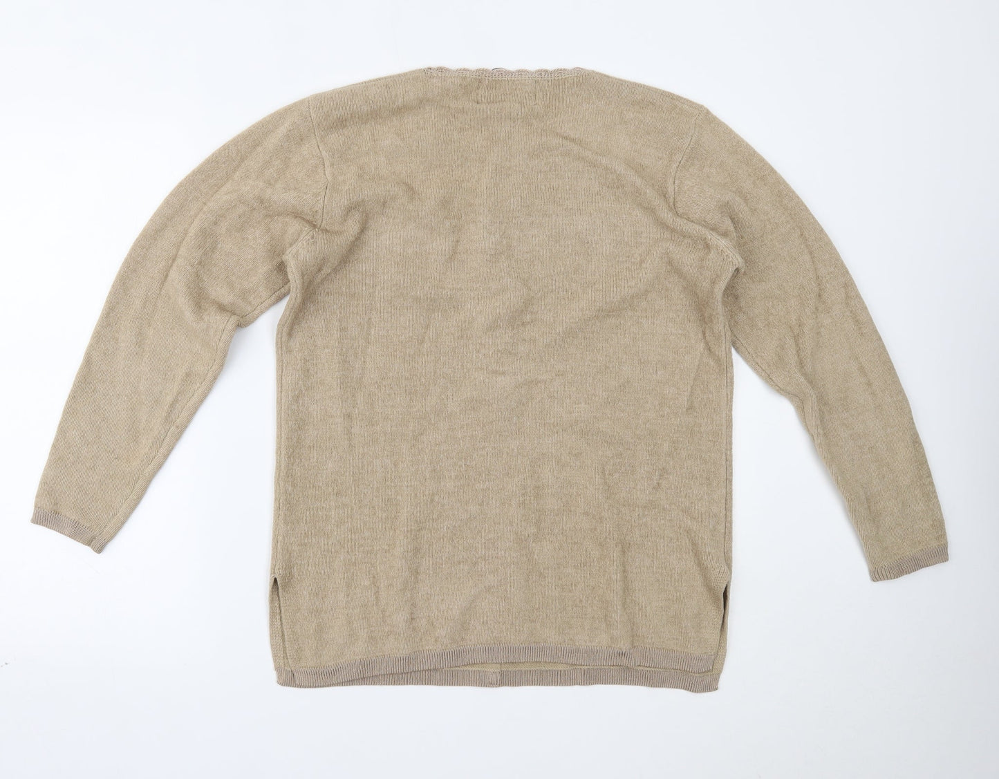 Womens UK Size One Size CASAMIA Beige Pullover Jumper