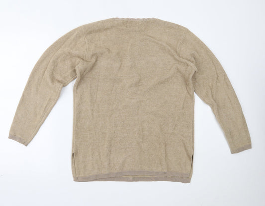 Womens UK Size One Size CASAMIA Beige Pullover Jumper